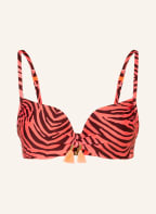MARIE JO Bügel-Bikini-Top ZARAGOZA , Farbe: DUNKELBRAUN/ LACHS (Bild 1)