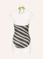 MARIE JO Neckholder-Badeanzug MURCIA , Farbe: SCHWARZ/ WEISS/ NEONGELB (Bild 1)