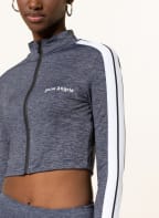 Palm Angels Cropped jacket with tuxedo stripes, Color: DARK BLUE (Image 1)