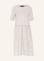 FFC Jerseykleid im Materialmix, Farbe: TAUPE (Bild 1)