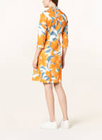 FFC Kleid mit 3/4-Arm, Farbe: ORANGE/ WEISS/ BLAUGRAU (Bild 1)