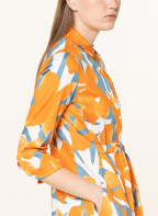 FFC Kleid mit 3/4-Arm, Farbe: ORANGE/ WEISS/ BLAUGRAU (Bild 1)