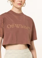 Off-White Cropped-Shirt, Farbe: BRAUN (Bild 1)