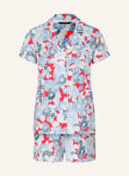 LAUREN RALPH LAUREN Shorty pajamas, Color: LIGHT BLUE/ LIGHT RED/ WHITE (Image 1)