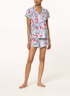 LAUREN RALPH LAUREN Shorty pajamas, Color: LIGHT BLUE/ LIGHT RED/ WHITE (Image 1)