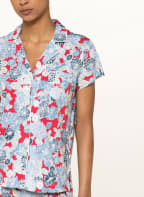 LAUREN RALPH LAUREN Shorty pajamas, Color: LIGHT BLUE/ LIGHT RED/ WHITE (Image 1)