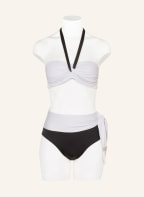 LAUREN RALPH LAUREN Bandeau bikini top BEL AIR , Color: WHITE/ BLACK (Image 1)