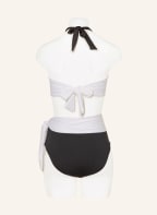 LAUREN RALPH LAUREN Bandeau bikini top BEL AIR , Color: WHITE/ BLACK (Image 1)