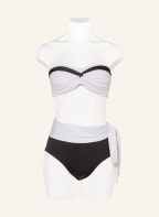 LAUREN RALPH LAUREN Bandeau bikini top BEL AIR , Color: WHITE/ BLACK (Image 1)