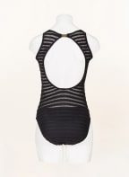 LAUREN RALPH LAUREN Swimsuit OTTOMAN STRIPE, Color: BLACK (Image 1)