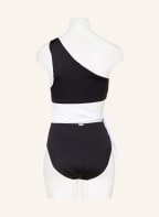 LAUREN RALPH LAUREN One-shoulder swimsuit BEL AIR, Color: BLACK/ WHITE (Image 1)
