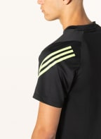 adidas T-Shirt TRAIN ICON mit Mesh, Farbe: SCHWARZ/ NEONGRÜN (Bild 1)