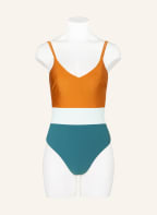Barts Badeanzug CASCADE, Farbe: PETROL/ DUNKELORANGE/ MINT (Bild 1)