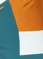 Barts Badeanzug CASCADE, Farbe: PETROL/ DUNKELORANGE/ MINT (Bild 1)