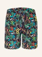 DAILY PAPER Badeshorts PANYIN , Farbe: SCHWARZ/ GRÜN/ ROT (Bild 1)