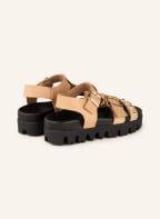 INUOVO Sandals, Color: LIGHT BROWN/ GOLD (Image 1)