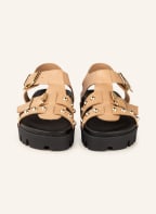 INUOVO Sandals, Color: LIGHT BROWN/ GOLD (Image 1)