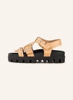 INUOVO Sandals, Color: LIGHT BROWN/ GOLD (Image 1)