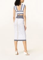 BALMAIN Cropped knit top, Color: DARK BLUE/ WHITE (Image 1)