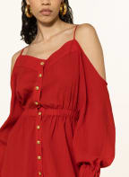 BALMAIN Cold-shoulder dress, Color: RED (Image 1)