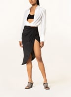 GAUGE81 Silk skirt PAITA, Color: BLACK (Image 1)