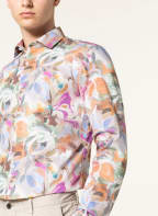OLYMP Hemd No. Six super slim , Farbe: TAUPE/ FUCHSIA/ ORANGE (Bild 1)