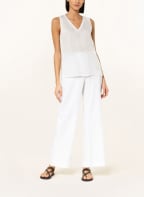 Marc O'Polo Blusentop aus Leinen, Farbe: WEISS (Bild 1)