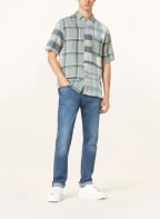 TOMMY HILFIGER Short-sleeved shirt regular fit, Color: DARK BLUE/ LIGHT BLUE (Image 1)