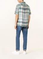 TOMMY HILFIGER Short-sleeved shirt regular fit, Color: DARK BLUE/ LIGHT BLUE (Image 1)