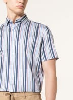 OLYMP Kurzarm-Hemd Level Five 24/Seven body fit aus Jersey , Farbe: WEISS/ HELLBLAU/ DUNKELBLAU (Bild 1)