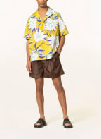 VALENTINO Resort shirt comfort fit, Color: YELLOW/ WHITE/ PURPLE (Image 1)