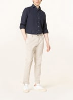 STROKESMAN'S Leinenhemd Modern Fit , Farbe: DUNKELBLAU (Bild 1)