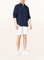POLO RALPH LAUREN Hemd Custom Fit mit Leinen und Seide, Farbe: DUNKELBLAU (Bild 1)