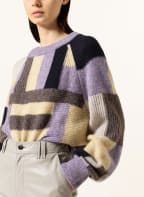 CLOSED Sweater , Color: BLACK/ LIGHT YELLOW/ PURPLE (Image 1)