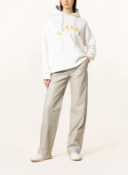 CLOSED Hoodie , Color: WHITE/ DARK ORANGE (Image 1)