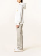 CLOSED Hoodie , Color: WHITE/ DARK ORANGE (Image 1)