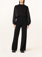 CLOSED Sweater in mixed materials, Color: BLACK (Image 1)