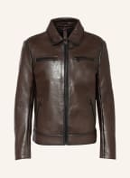 MILESTONE Lederjacke MS-MATTEO, Farbe: DUNKELBRAUN (Bild 1)