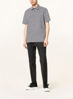 HUGO Kurzarm-Hemd EBOR Straight Fit , Farbe: SCHWARZ/ WEISS (Bild 1)