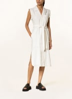 rag & bone Hemdblusenkleid HELENA mit Leinen, Farbe: ECRU/ DUNKELBLAU (Bild 1)