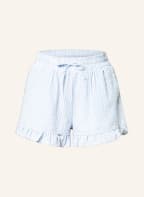 COLOURFUL REBEL Shorts SENSA mit Rüschen, Farbe: WEISS/ HELLBLAU (Bild 1)