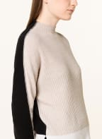 BOGNER Pullover CAMIE mit Cashmere, Farbe: HELLGRAU/ SCHWARZ/ BEIGE (Bild 1)