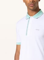BOSS Funktions-Poloshirt PAULE 4 Slim Fit, Farbe: WEISS/ HELLGRÜN (Bild 1)