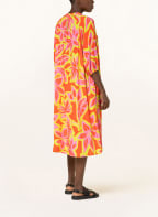 Emily VAN DEN BERGH Kleid mit 3/4-Arm, Farbe: ROT/ GELB/ ROSA (Bild 1)