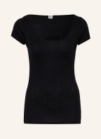 TOTEME T-Shirt mit Seide , Farbe: SCHWARZ (Bild 1)