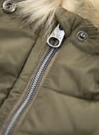 GARCIA Steppmantel mit abnehmbarem Kunstpelz, Farbe: KHAKI (Bild 1)