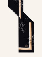 BOSS Scarf LOGO , Color: DARK BLUE/ WHITE/ LIGHT ORANGE (Image 1)
