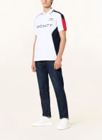 HACKETT LONDON Piqué polo shirt, Color: WHITE/ DARK BLUE (Image 1)