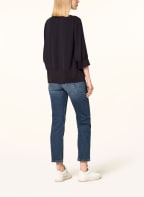 MARC CAIN Blouse-style shirt with 3/4 sleeves, Color: 395 MIDNIGHT BLUE (Image 1)