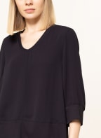 MARC CAIN Blouse-style shirt with 3/4 sleeves, Color: 395 MIDNIGHT BLUE (Image 1)